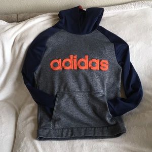 Adidas Youth XL (18/20), Gray, Navy Blue w Orange Adidas logo BOY OR GIRL!